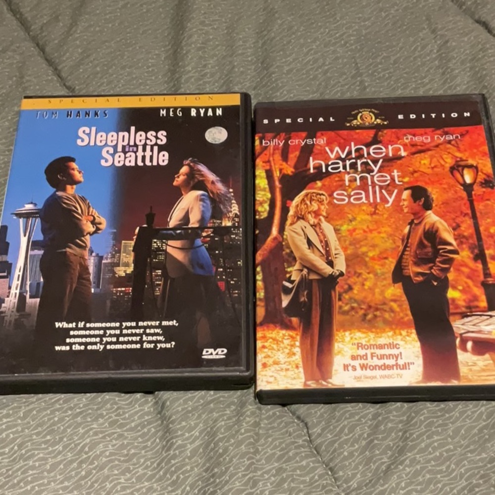 2 DVDs - ‘Sleepless in Seattle’ and ‘When Harry Met Sally’